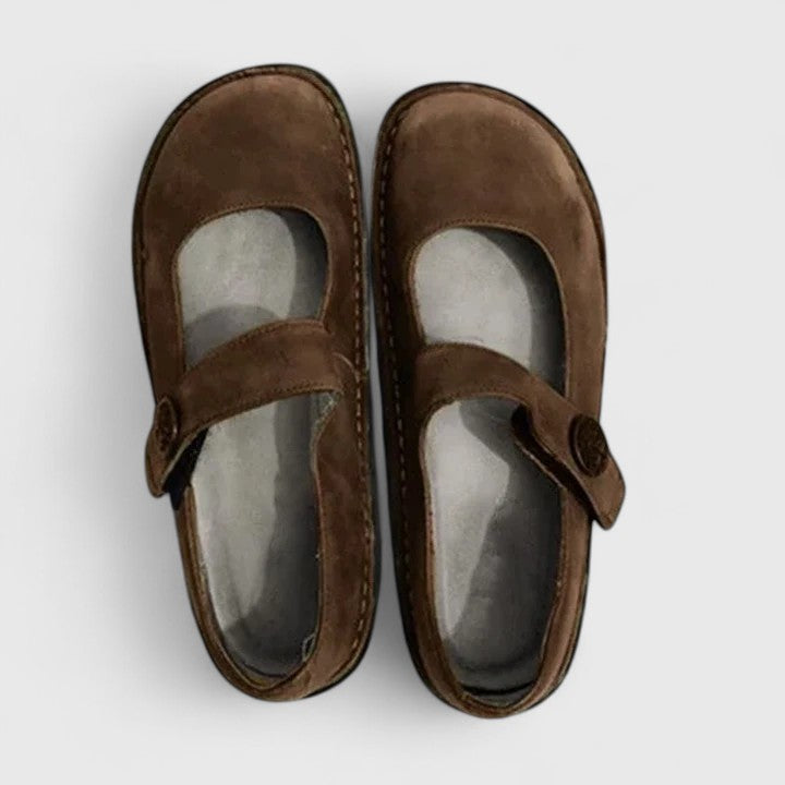 Damen Mary Jane Komfort Ballerinas