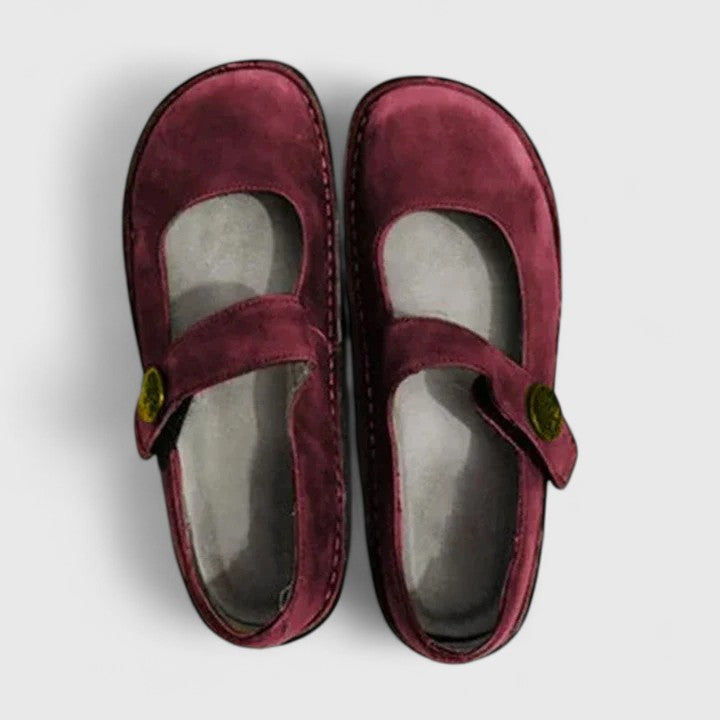 Damen Mary Jane Komfort Ballerinas