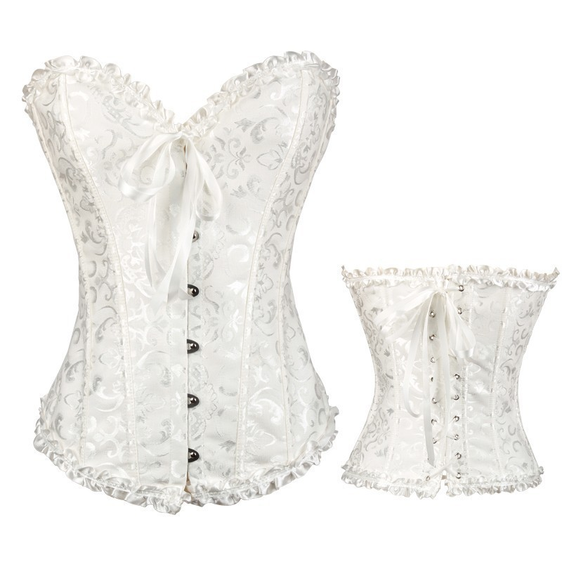 Women's Lace Corset with Lace-Up Back for Elegant Styling