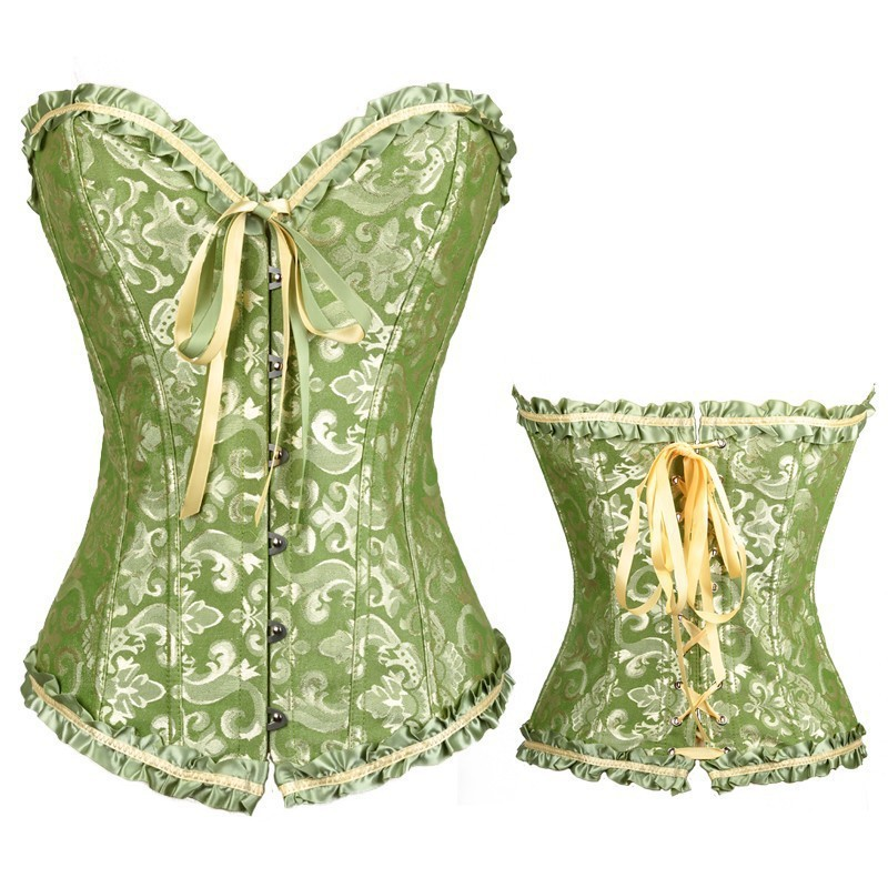 Women's Lace Corset with Lace-Up Back for Elegant Styling