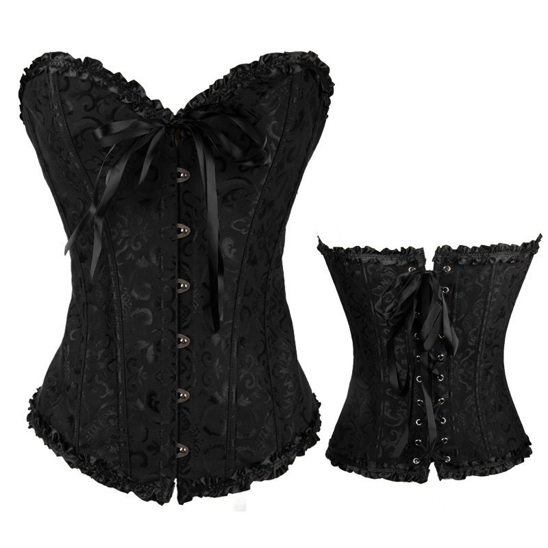 Women's Lace Corset with Lace-Up Back for Elegant Styling