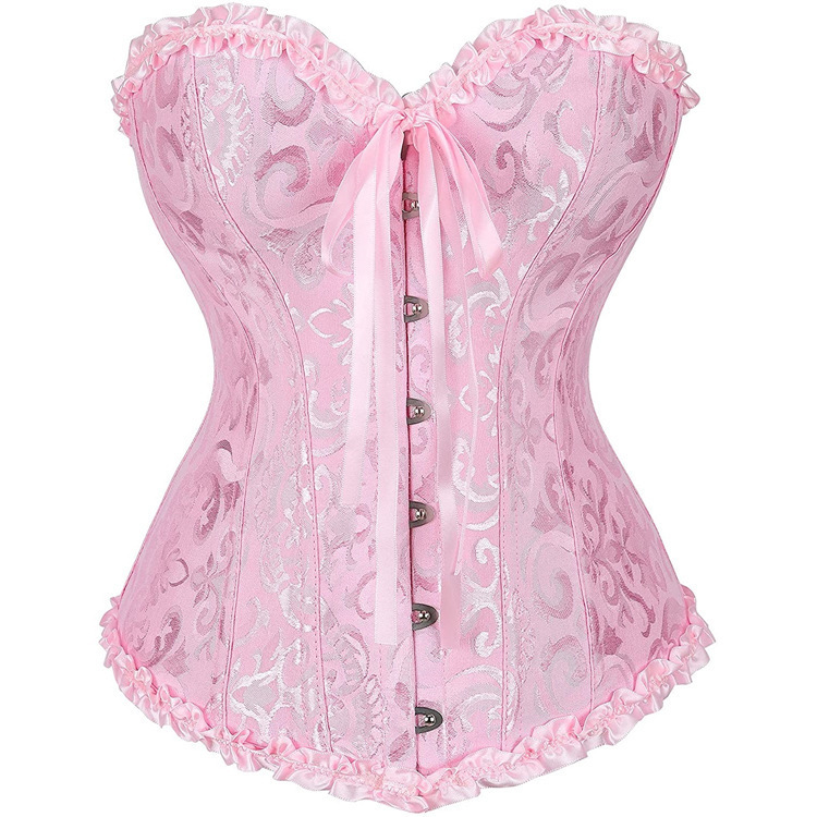 Women's Lace Corset with Lace-Up Back for Elegant Styling