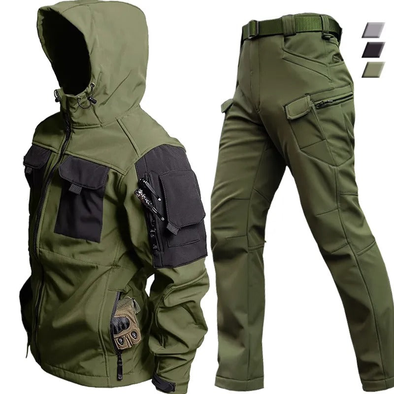 Men's Hooded Tactical Cargo Set