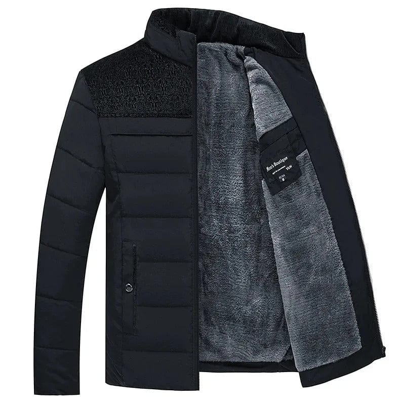 Herren-Steppjacke mit Kontrasteinsatz