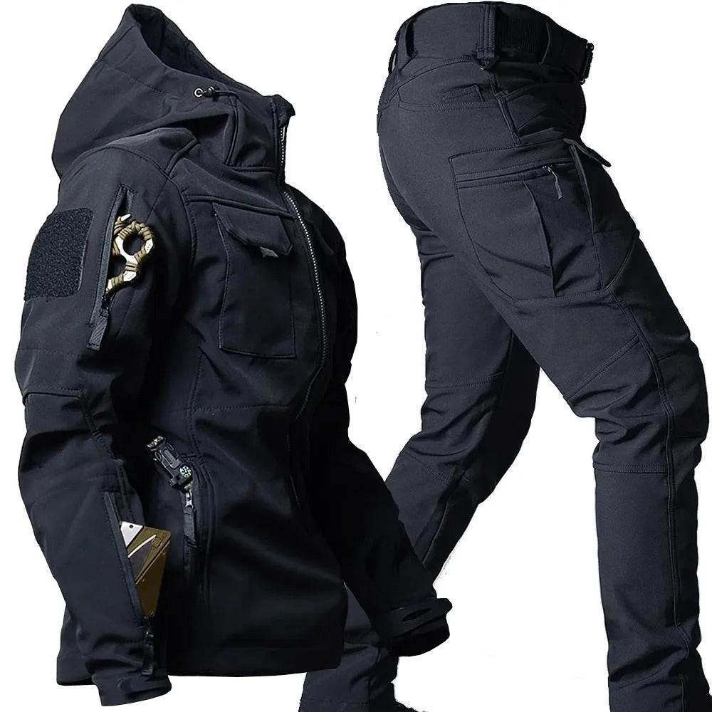Men's Hooded Tactical Cargo Set