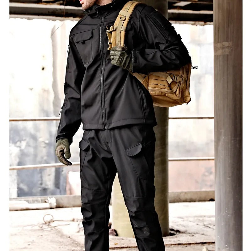Men's Hooded Tactical Cargo Set