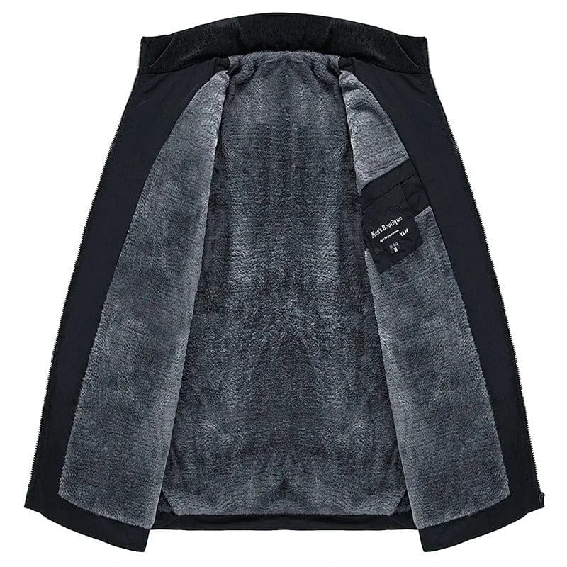 Herren-Steppjacke mit Kontrasteinsatz