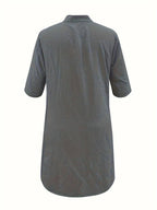 Women’s Button Pocket Midi Dress