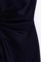 Maxi Jurk Dames One Shoulder Hoge Split Feestelijk
