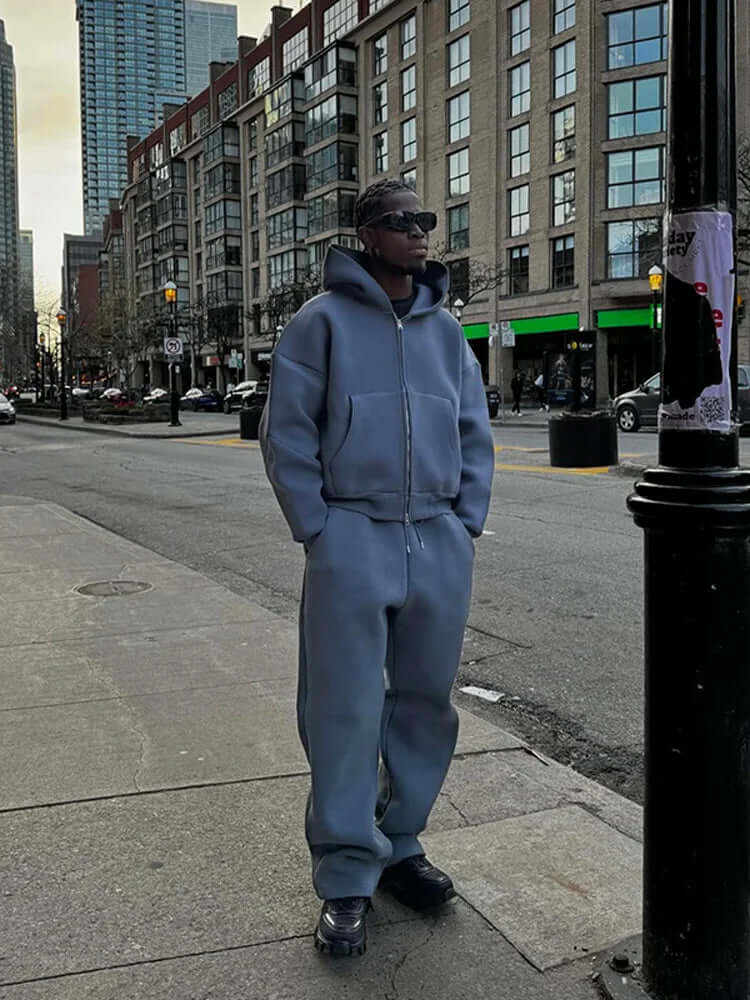 Men’s Hooded Tracksuit Set