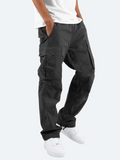 Herren-Relaxed-Cargohosen mit übergroßen Utility-Taschen und verstellbarem Saumdesign