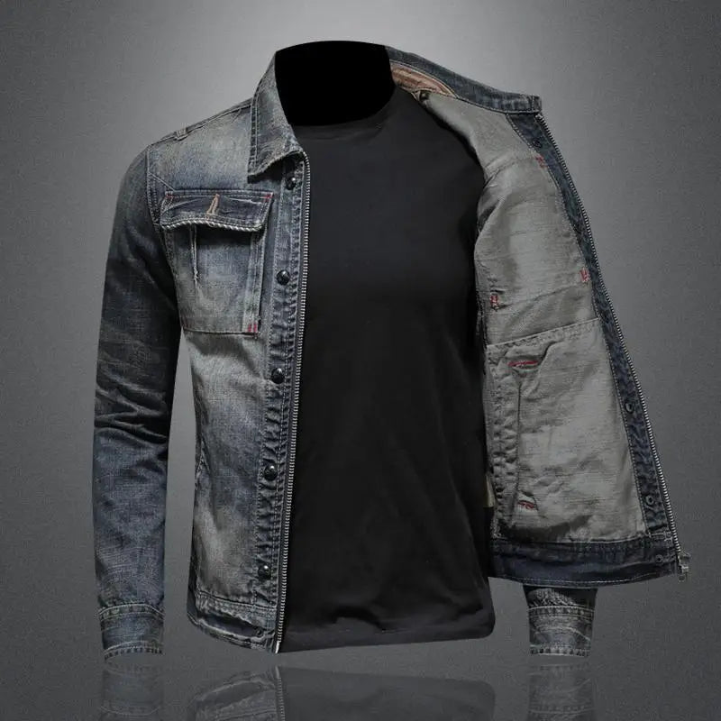 Vintage denimjakke til mænd