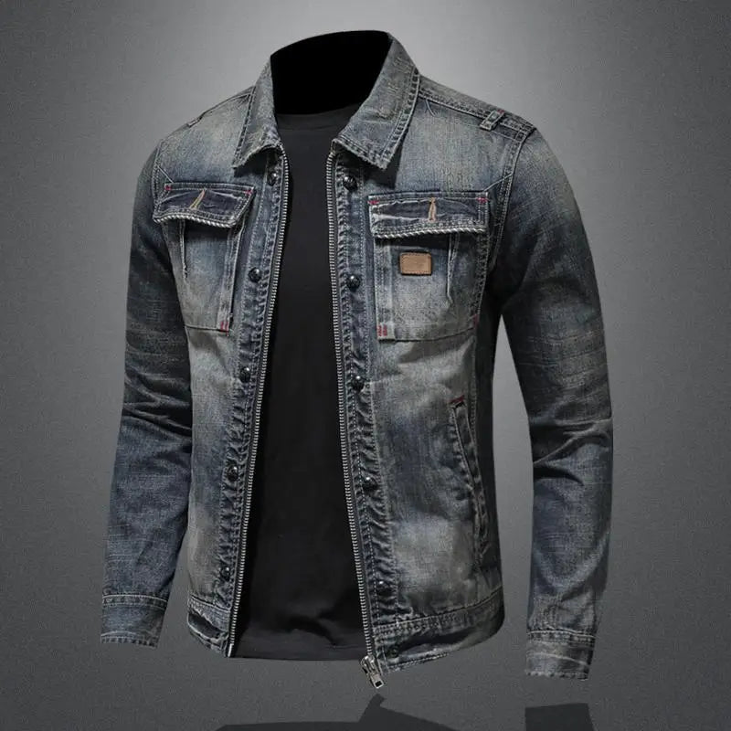 Vintage denimjakke til mænd