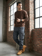 Pantaloni jogger cargo utility da uomo