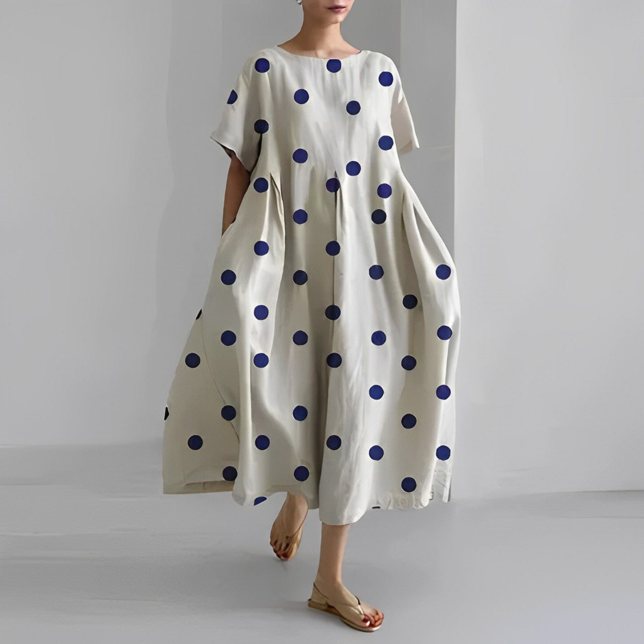 Robe maxi oversize à imprimé floral pour femme avec silhouette décontractée