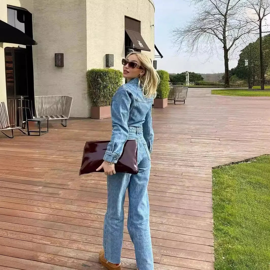 Women’s Utility Denim Jumpsuit