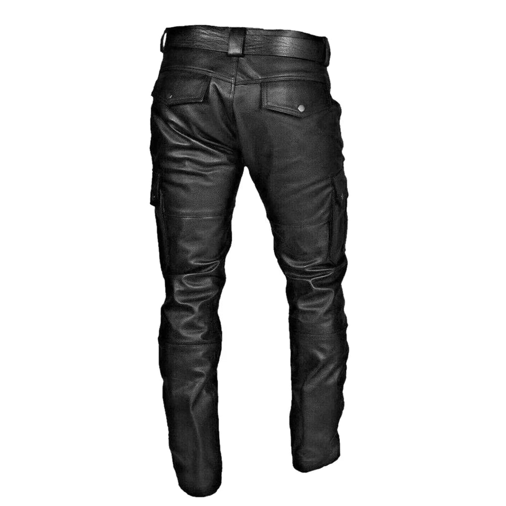 Men's Slim Fit Biker Trousers
