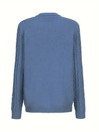Cardigan da donna in maglia con abbottonatura frontale