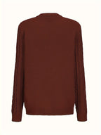 Cardigan da donna in maglia con abbottonatura frontale