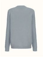 Cardigan da donna in maglia con abbottonatura frontale