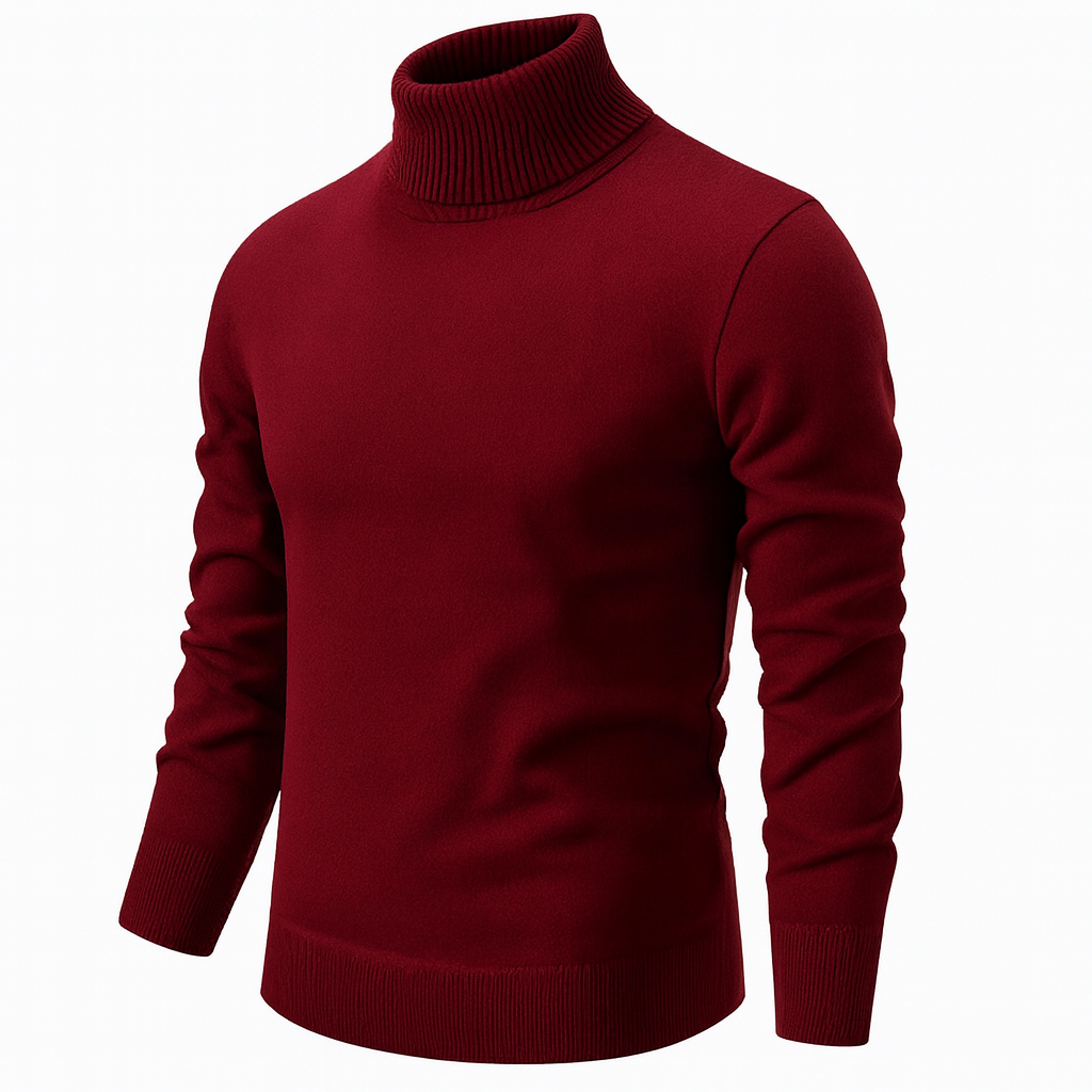 Klassischer Herren-Rollkragenpullover
