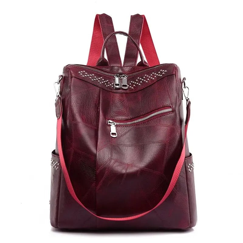 Sac à dos clouté convertible pour femme