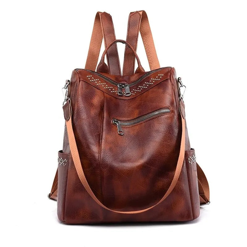 Sac à dos clouté convertible pour femme