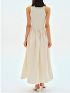 Women's Sleeveless Round Neck Maxi Dress