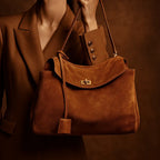 Women’s Suede Shoulder Tote Bag