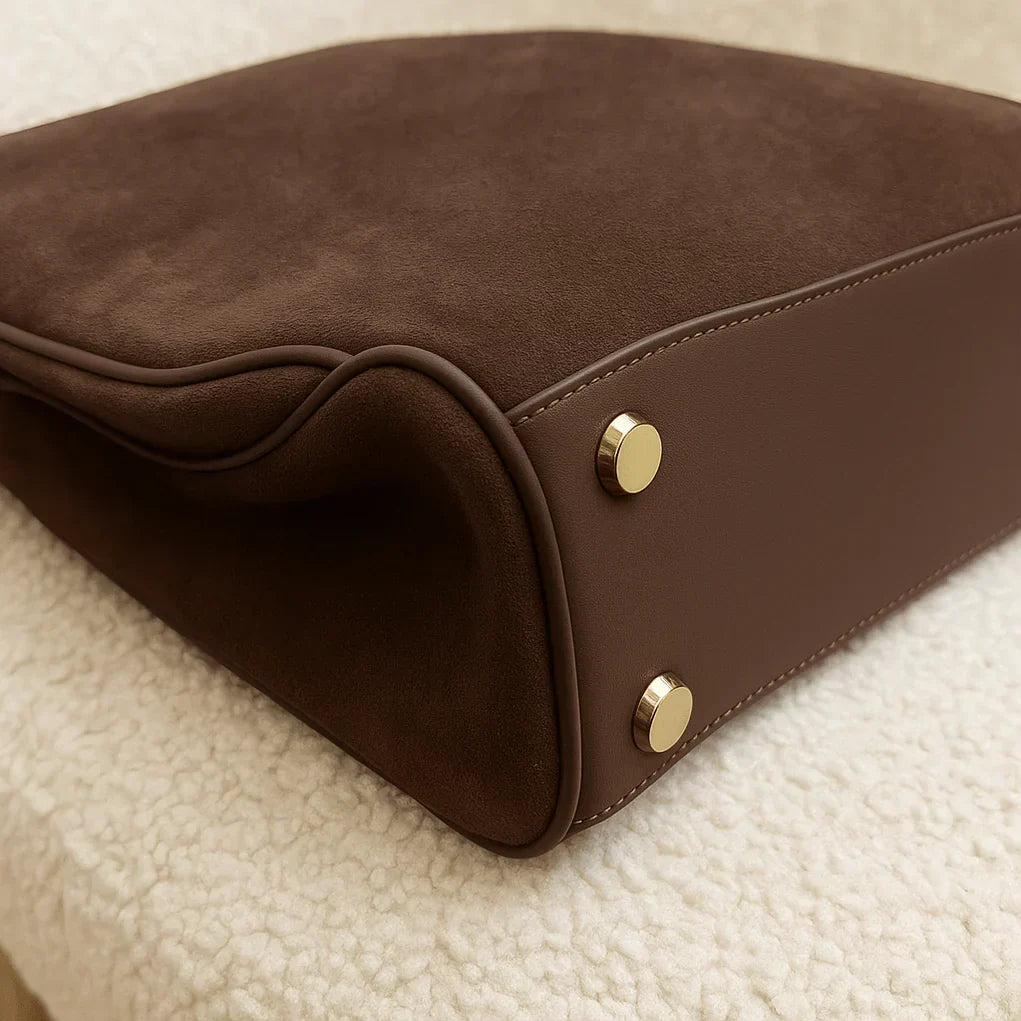 Women’s Suede Shoulder Tote Bag
