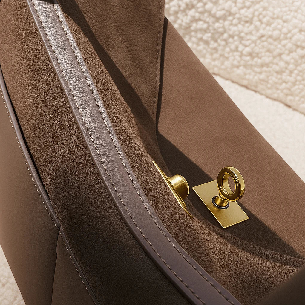 Women’s Suede Shoulder Tote Bag
