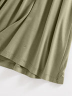 Elegantes Damen-Midikleid mit Rundhalsausschnitt und integriertem BH für mühelosen Komfort und Stil