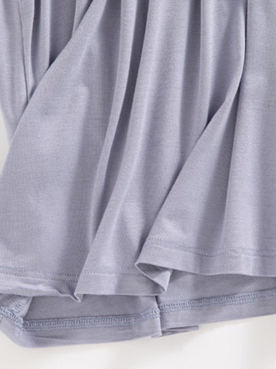 Elegantes Damen-Midikleid mit Rundhalsausschnitt und integriertem BH für mühelosen Komfort und Stil