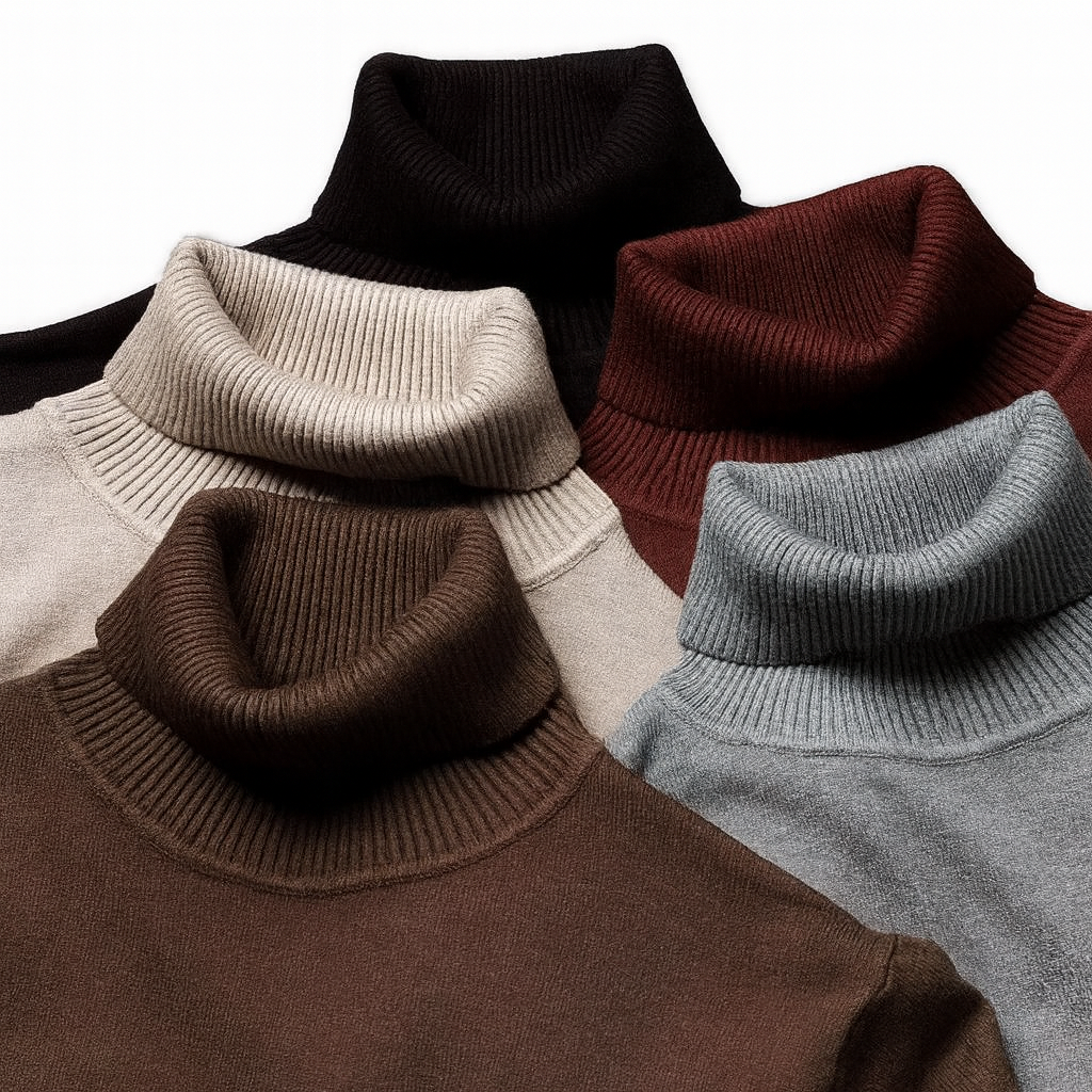 Klassischer Herren-Rollkragenpullover