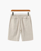 Shorts Heren Linnen Rechte Pasvorm Zomer Casual