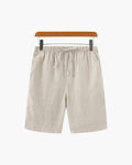 Shorts Heren Linnen Rechte Pasvorm Zomer Casual