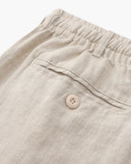 Shorts Heren Linnen Rechte Pasvorm Zomer Casual