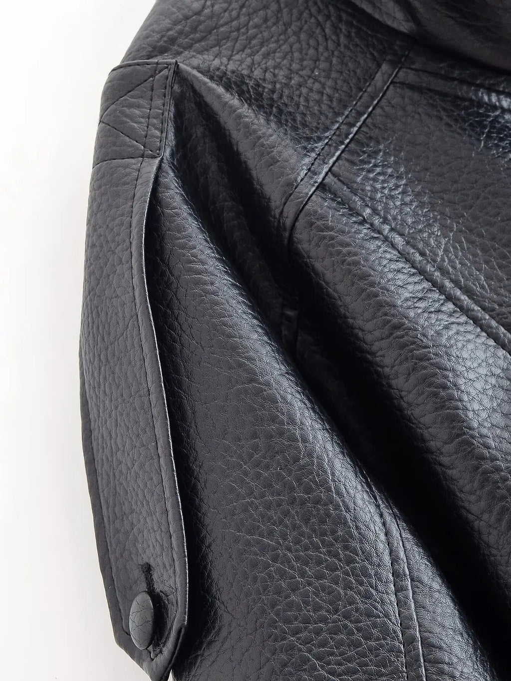 Blouson de motard asymétrique pour femme à col montant