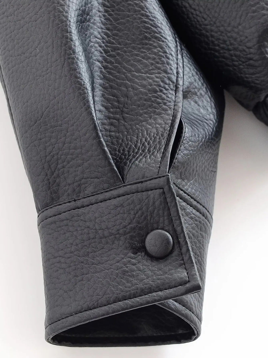 Blouson de motard asymétrique pour femme à col montant