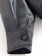 Blouson de motard asymétrique pour femme à col montant
