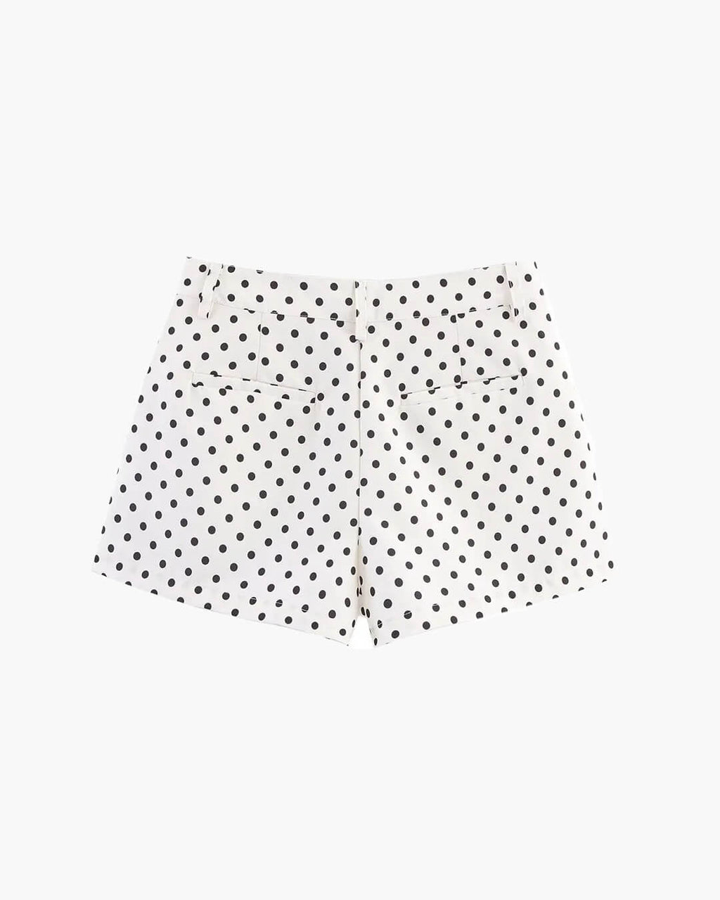 Damen-Set aus Jacke mit Polka-Dots und Hose mit weitem Bein