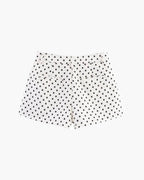 Damen-Set aus Jacke mit Polka-Dots und Hose mit weitem Bein