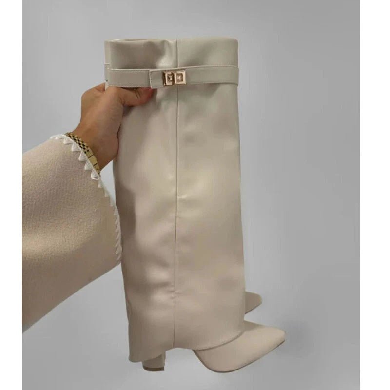 Women’s Pointed-Toe Knee-High Boots