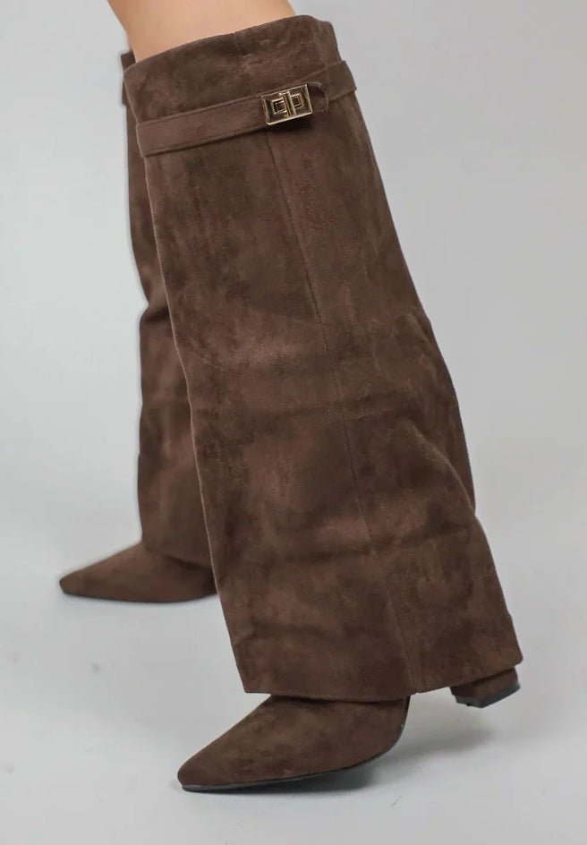 Women’s Pointed-Toe Knee-High Boots
