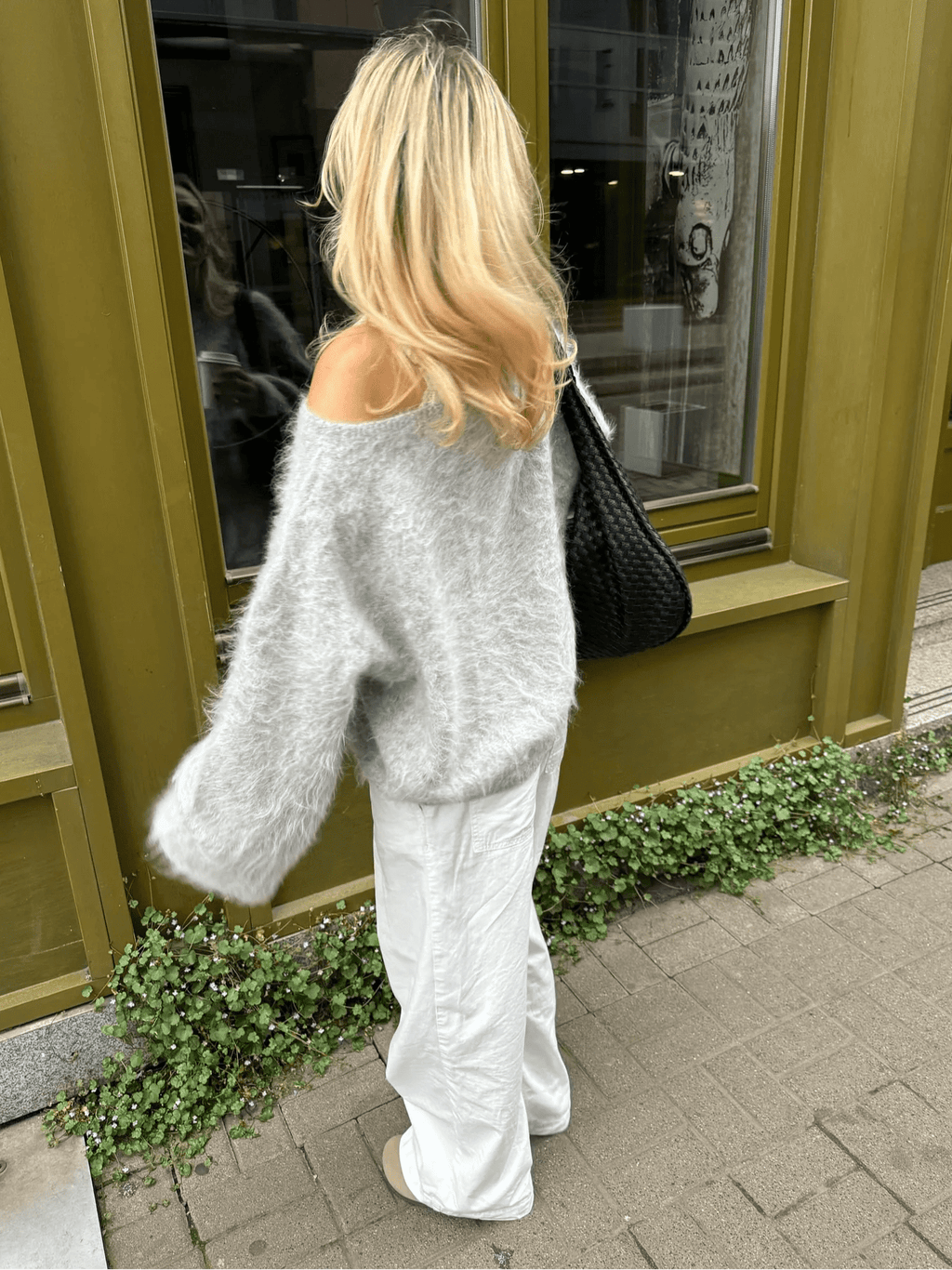 Women’s Fuzzy Off-Shoulder Sweater