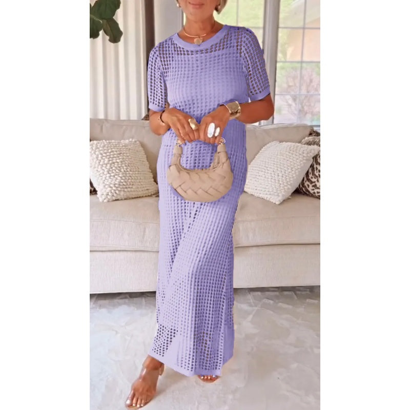 Women's Crochet Knit Maxi Dress