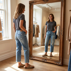Women's Straight Leg Cropped Jeans