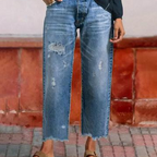 Women's Straight Leg Cropped Jeans