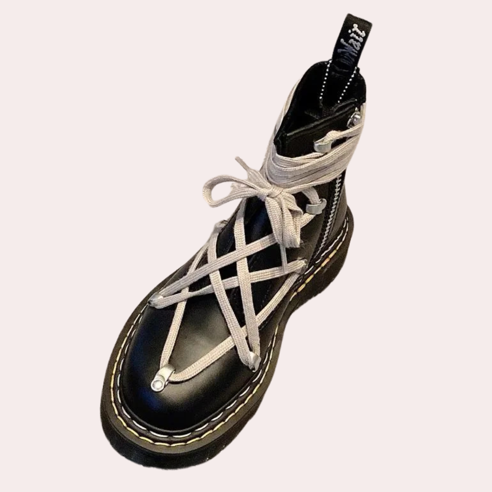 Herren-Schnürstiefel mit hohem Schaft