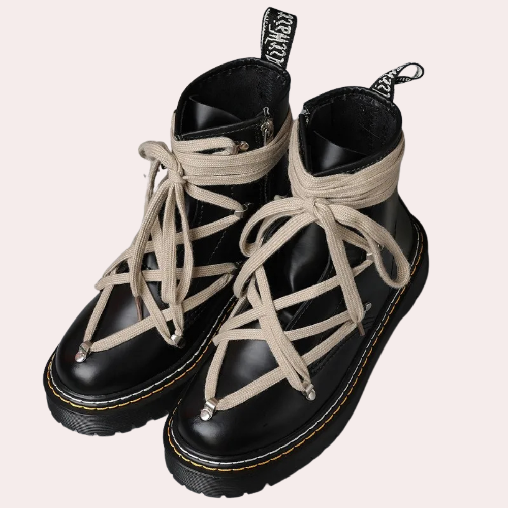 Herren-Schnürstiefel mit hohem Schaft